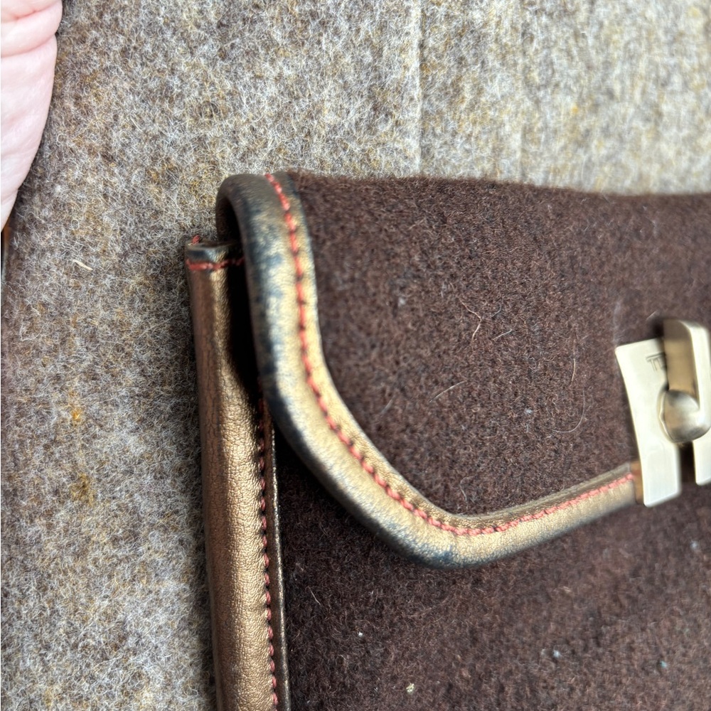 Tumi Brown Wool Computer Bag - image 7